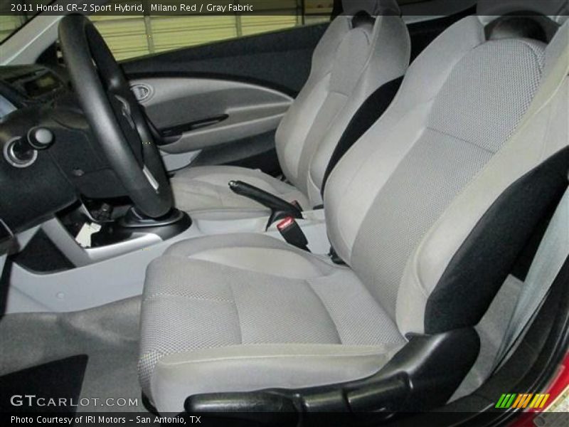 Milano Red / Gray Fabric 2011 Honda CR-Z Sport Hybrid