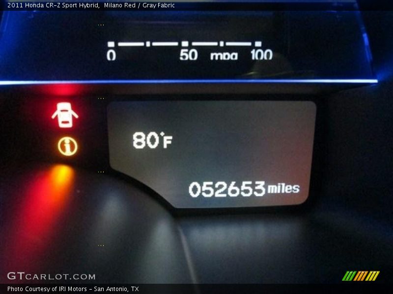 Milano Red / Gray Fabric 2011 Honda CR-Z Sport Hybrid