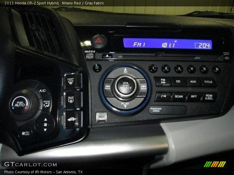 Milano Red / Gray Fabric 2011 Honda CR-Z Sport Hybrid