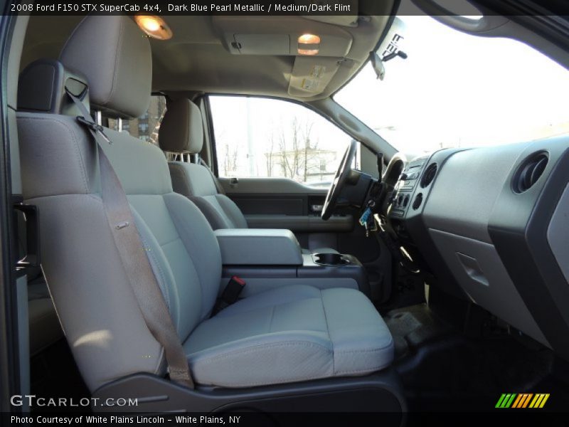 Dark Blue Pearl Metallic / Medium/Dark Flint 2008 Ford F150 STX SuperCab 4x4