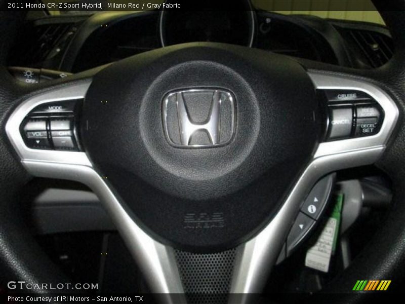 Milano Red / Gray Fabric 2011 Honda CR-Z Sport Hybrid