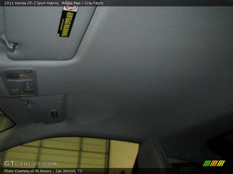 Milano Red / Gray Fabric 2011 Honda CR-Z Sport Hybrid