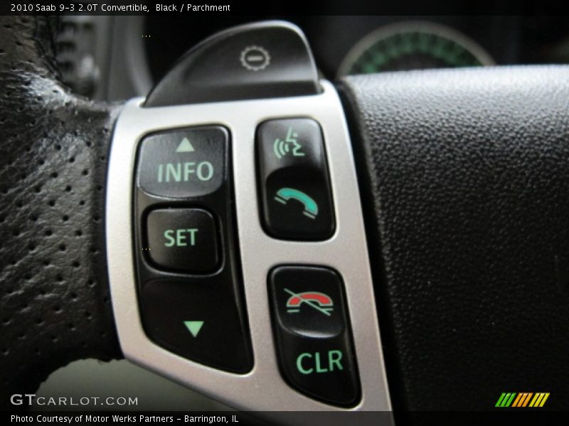 Controls of 2010 9-3 2.0T Convertible