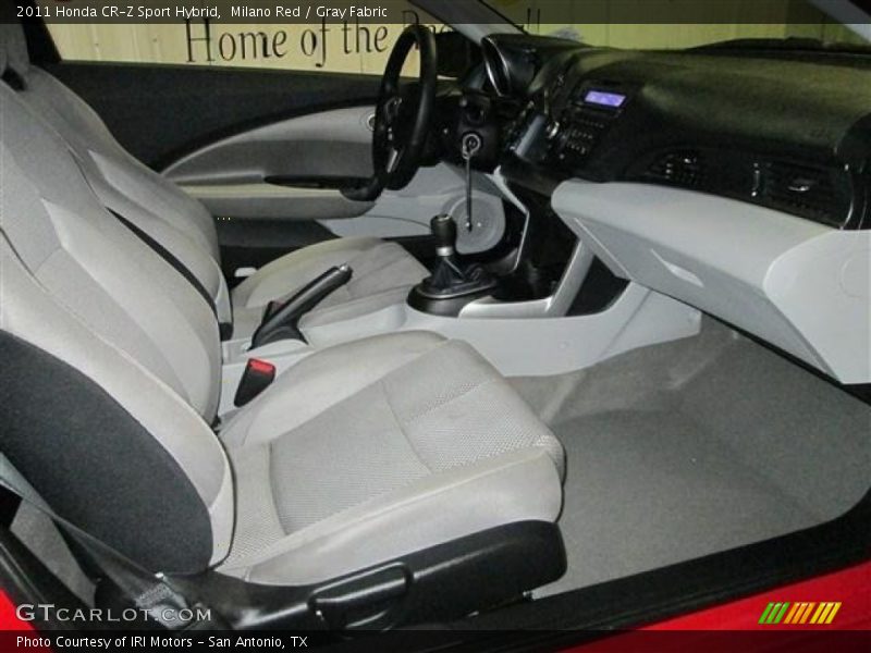 Milano Red / Gray Fabric 2011 Honda CR-Z Sport Hybrid