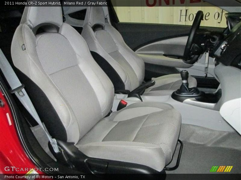 Milano Red / Gray Fabric 2011 Honda CR-Z Sport Hybrid
