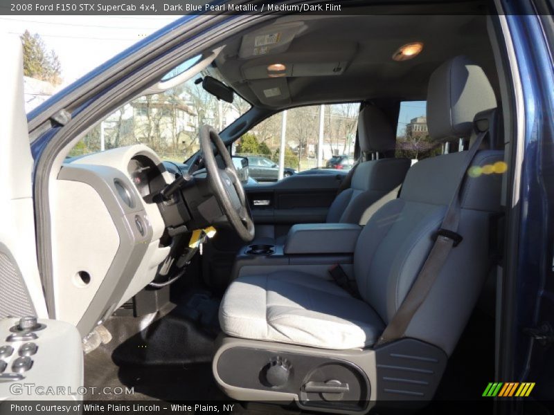 Dark Blue Pearl Metallic / Medium/Dark Flint 2008 Ford F150 STX SuperCab 4x4