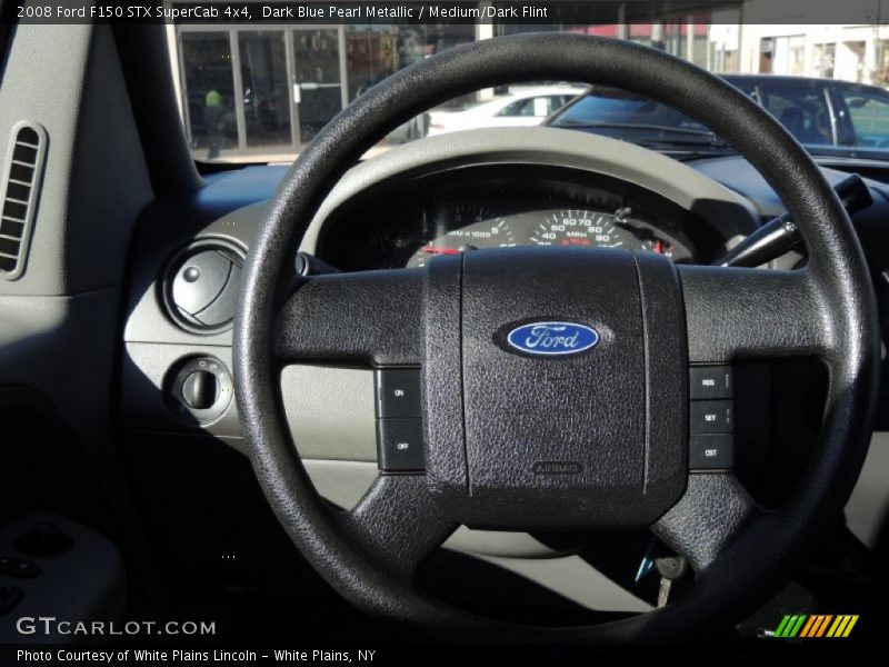 Dark Blue Pearl Metallic / Medium/Dark Flint 2008 Ford F150 STX SuperCab 4x4