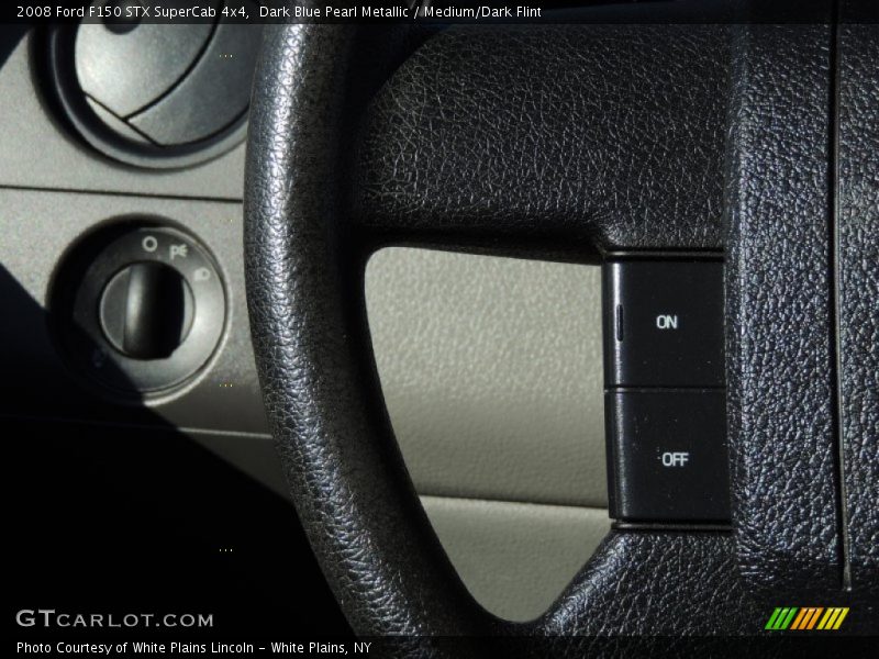 Dark Blue Pearl Metallic / Medium/Dark Flint 2008 Ford F150 STX SuperCab 4x4