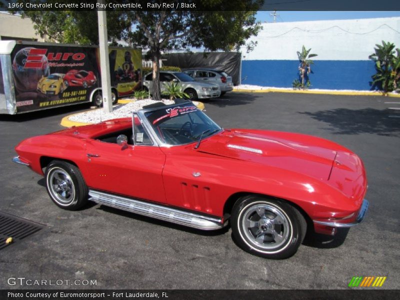 Rally Red / Black 1966 Chevrolet Corvette Sting Ray Convertible