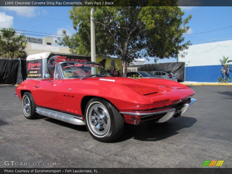 Rally Red / Black 1966 Chevrolet Corvette Sting Ray Convertible