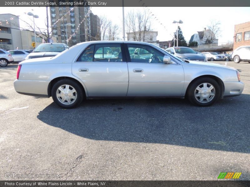 Sterling Silver / Dark Gray 2003 Cadillac DeVille Sedan