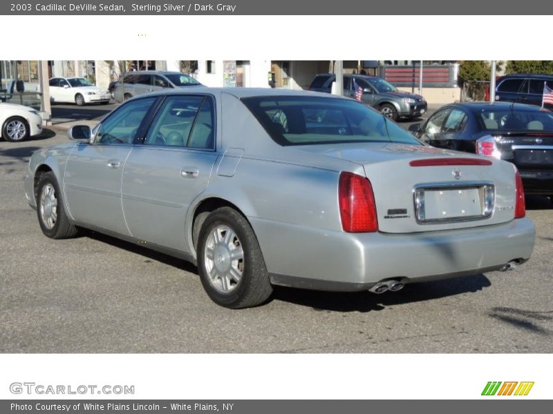 Sterling Silver / Dark Gray 2003 Cadillac DeVille Sedan