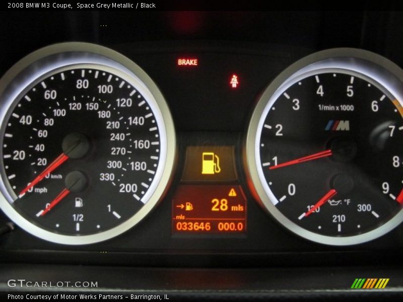  2008 M3 Coupe Coupe Gauges