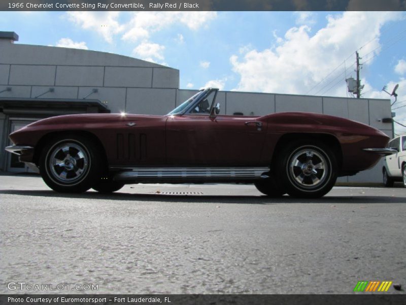 Rally Red / Black 1966 Chevrolet Corvette Sting Ray Convertible