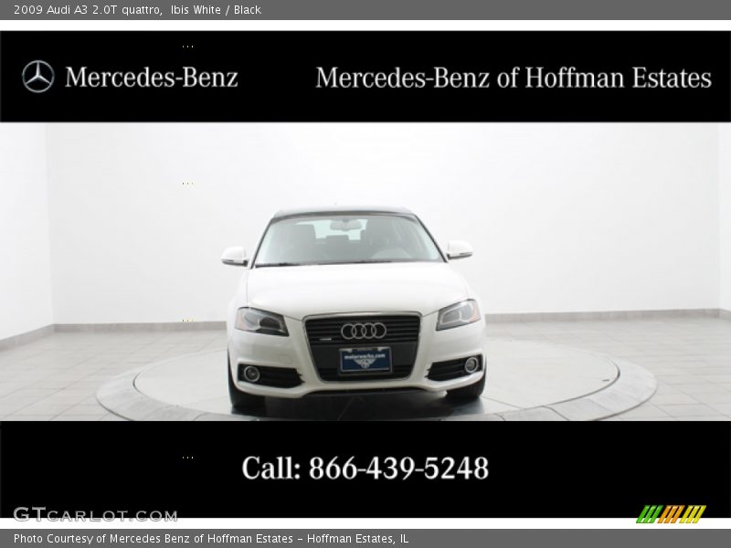 Ibis White / Black 2009 Audi A3 2.0T quattro