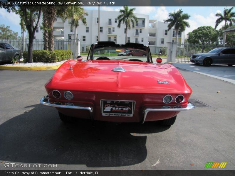 Rally Red / Black 1966 Chevrolet Corvette Sting Ray Convertible