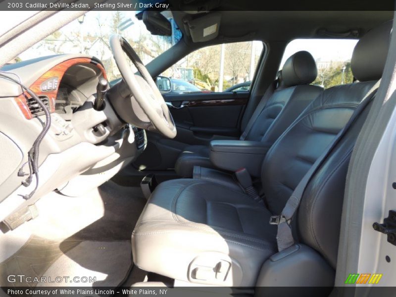Sterling Silver / Dark Gray 2003 Cadillac DeVille Sedan