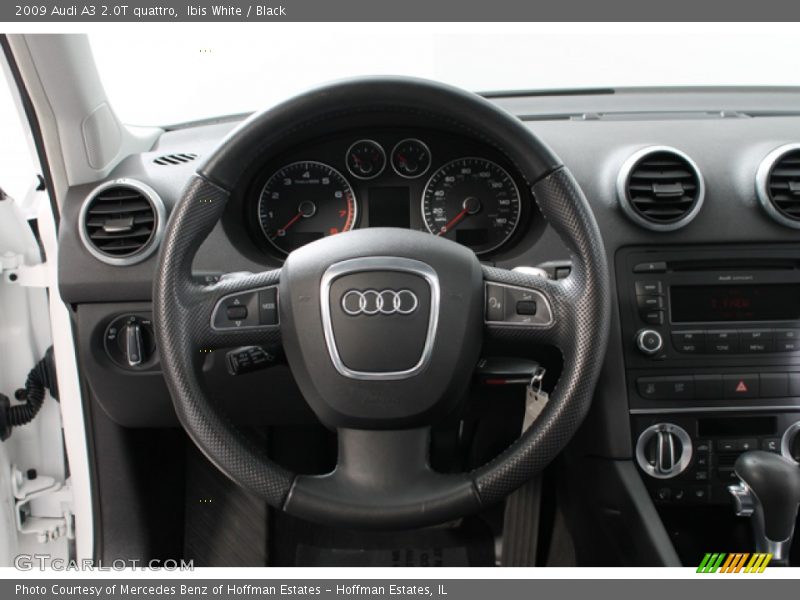 Ibis White / Black 2009 Audi A3 2.0T quattro