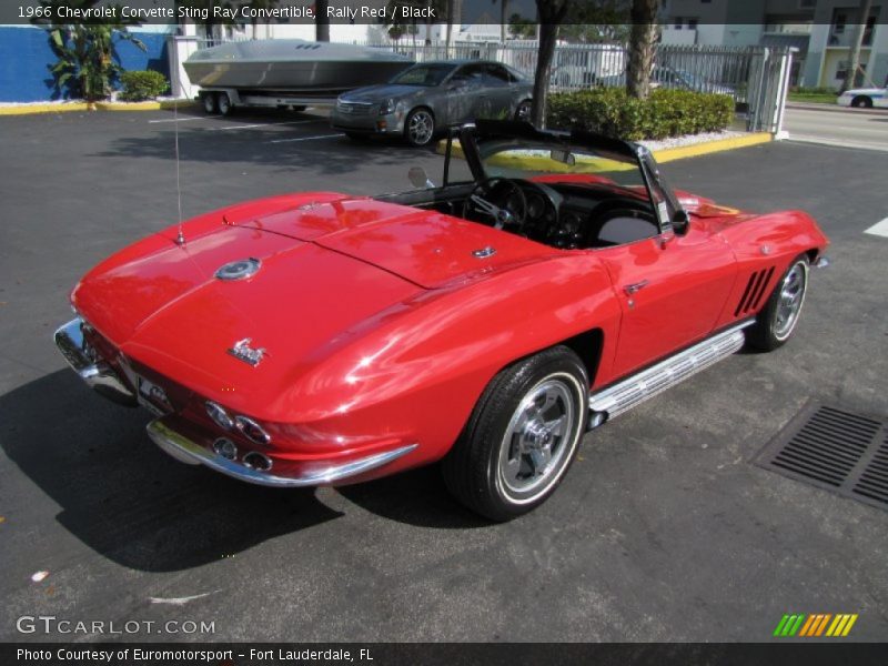 Rally Red / Black 1966 Chevrolet Corvette Sting Ray Convertible