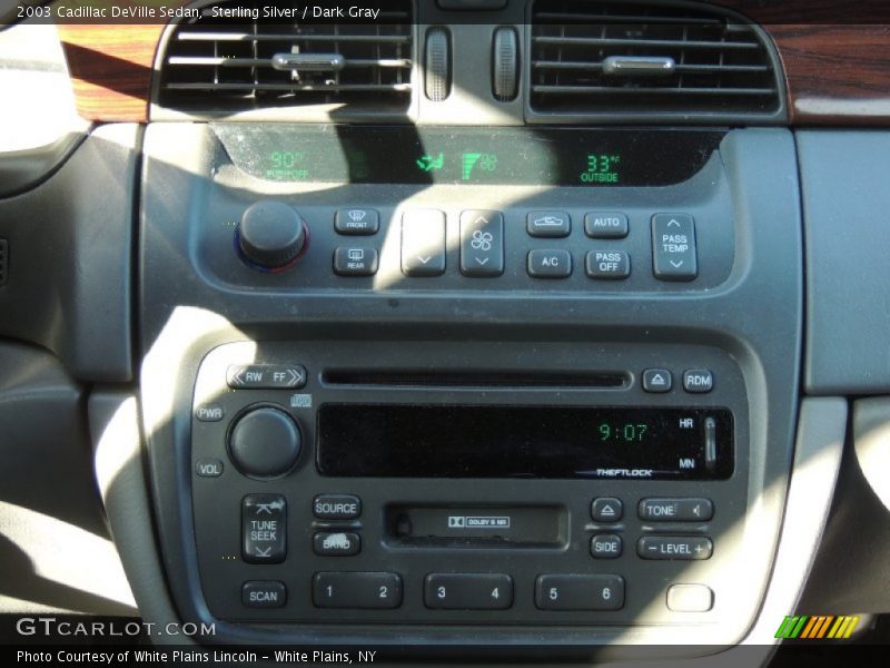 Sterling Silver / Dark Gray 2003 Cadillac DeVille Sedan