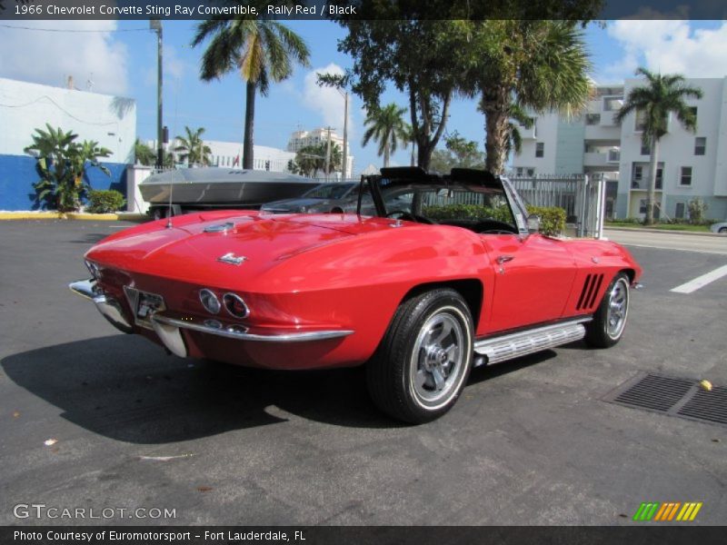 Rally Red / Black 1966 Chevrolet Corvette Sting Ray Convertible