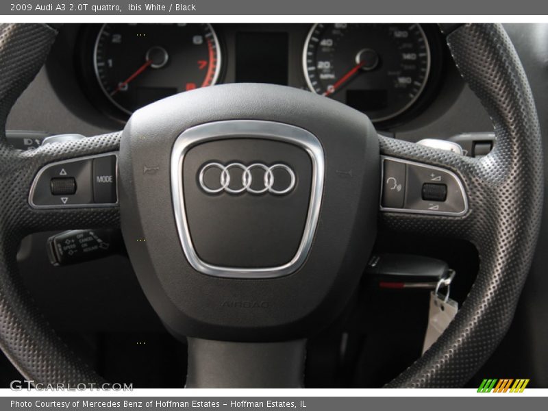Ibis White / Black 2009 Audi A3 2.0T quattro