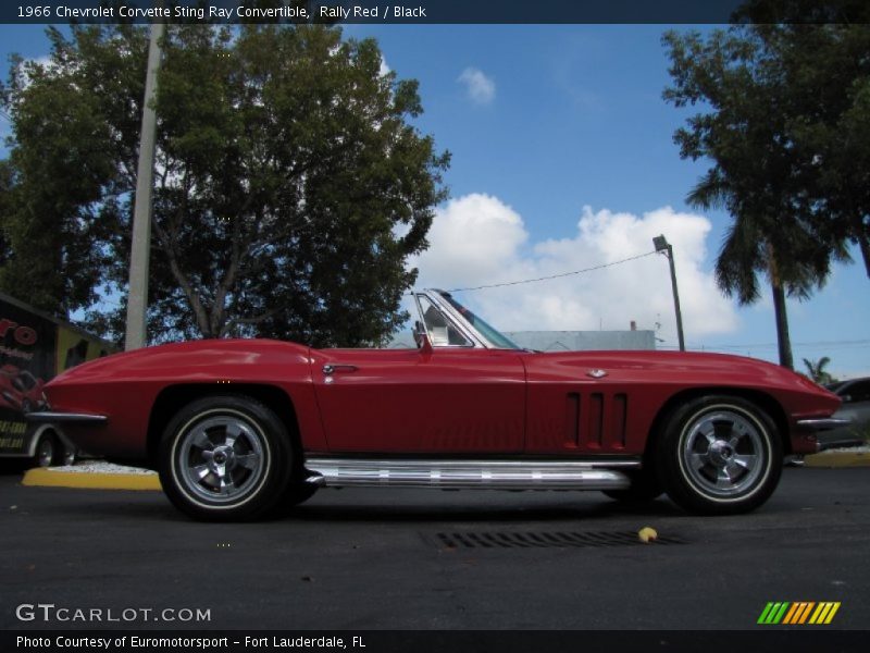 Rally Red / Black 1966 Chevrolet Corvette Sting Ray Convertible
