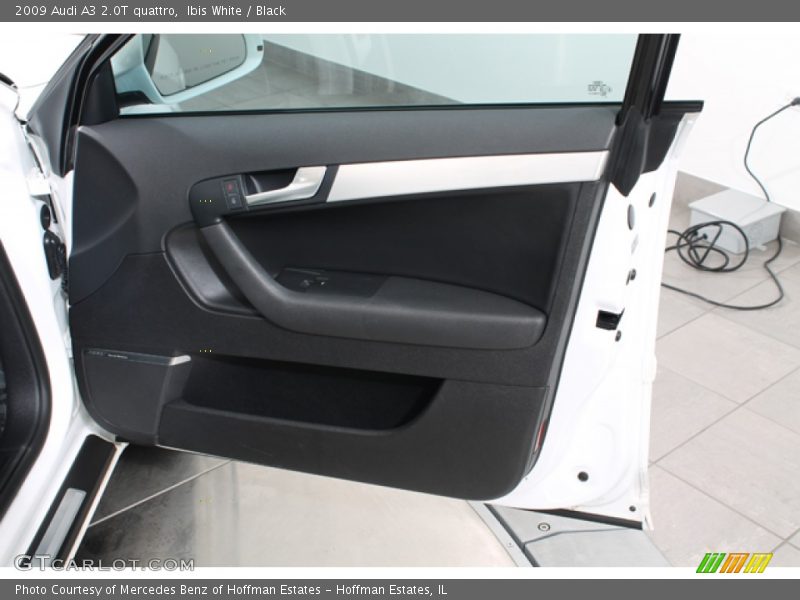 Ibis White / Black 2009 Audi A3 2.0T quattro