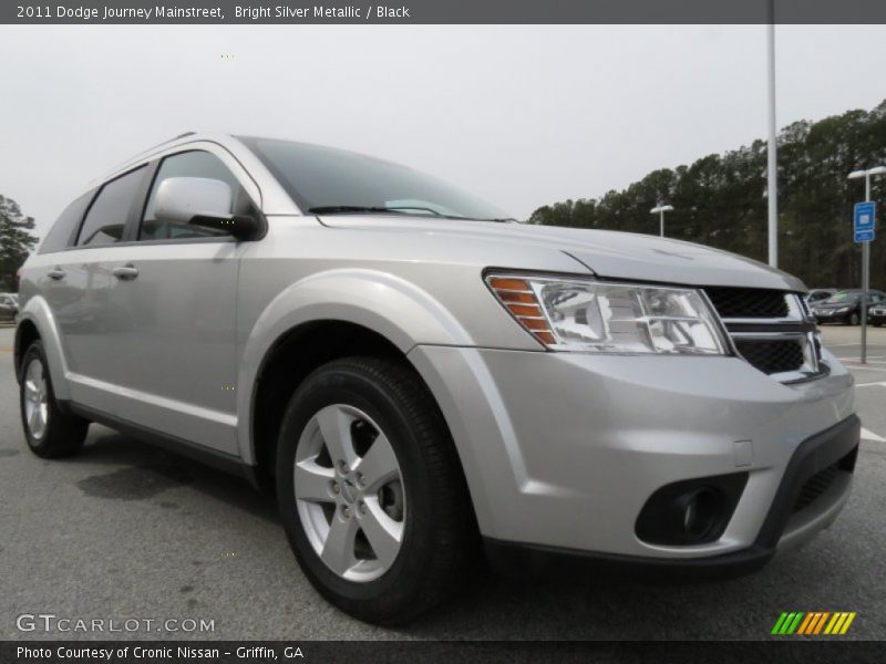 Bright Silver Metallic / Black 2011 Dodge Journey Mainstreet