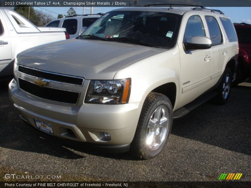 Champagne Silver Metallic / Ebony 2013 Chevrolet Tahoe LT 4x4