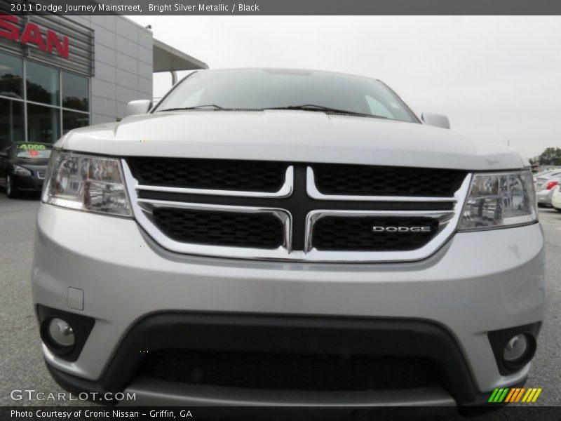 Bright Silver Metallic / Black 2011 Dodge Journey Mainstreet