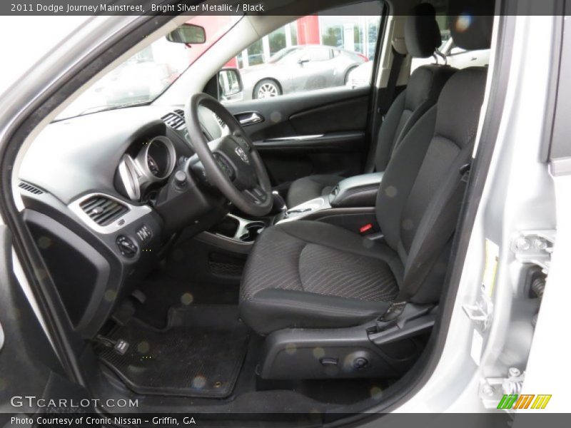 Bright Silver Metallic / Black 2011 Dodge Journey Mainstreet