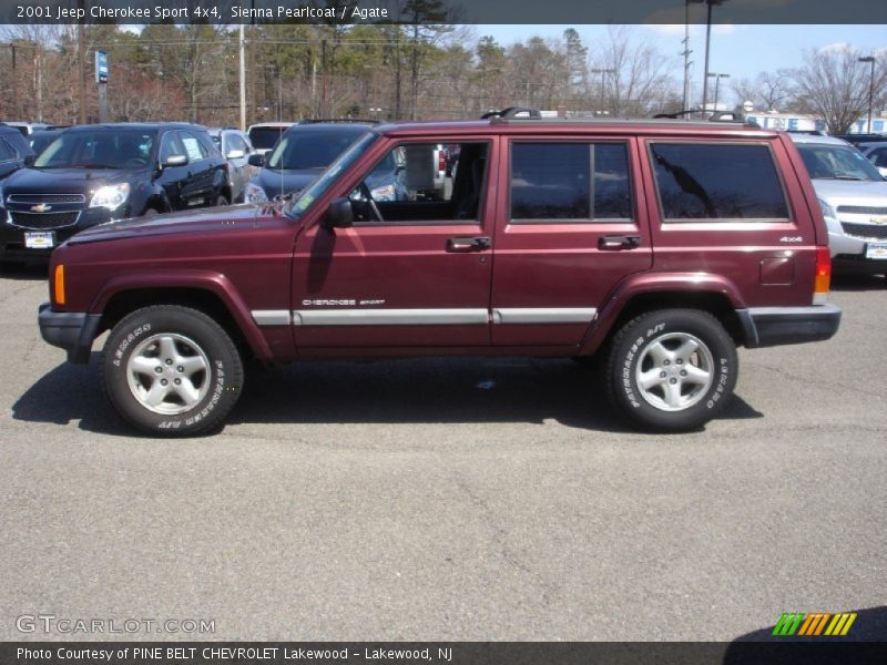 Sienna Pearlcoat / Agate 2001 Jeep Cherokee Sport 4x4