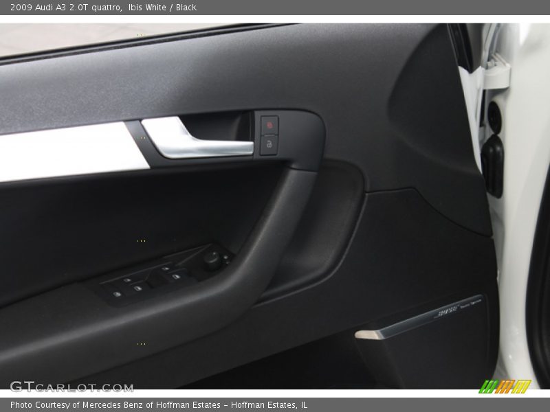 Ibis White / Black 2009 Audi A3 2.0T quattro