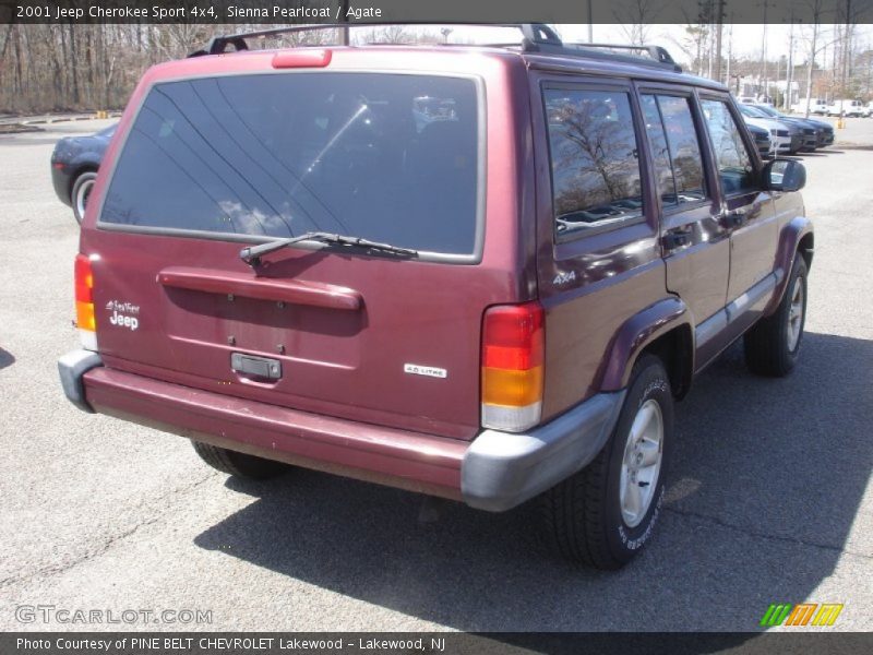 Sienna Pearlcoat / Agate 2001 Jeep Cherokee Sport 4x4