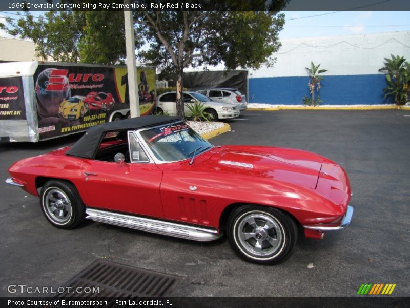 Rally Red / Black 1966 Chevrolet Corvette Sting Ray Convertible