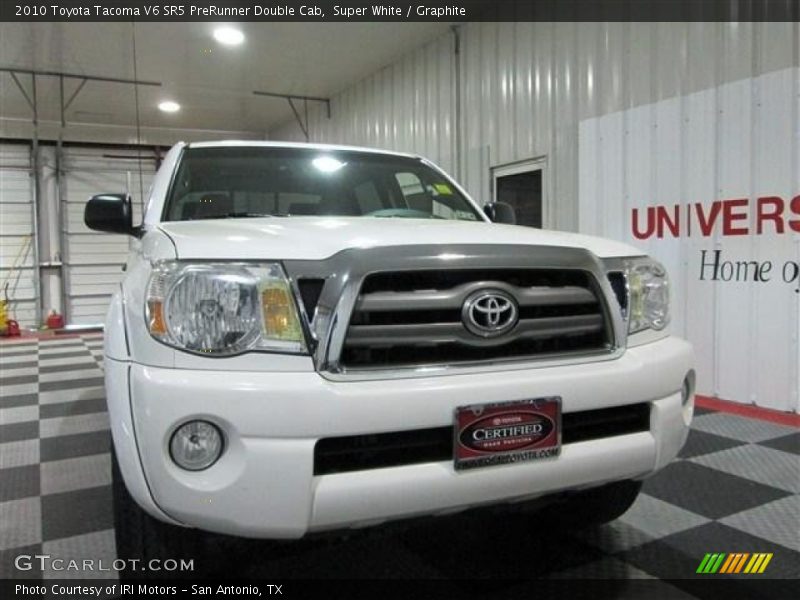Super White / Graphite 2010 Toyota Tacoma V6 SR5 PreRunner Double Cab