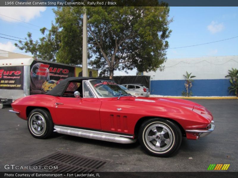 Rally Red / Black 1966 Chevrolet Corvette Sting Ray Convertible