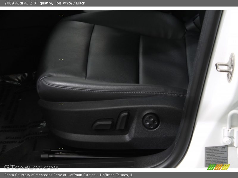 Ibis White / Black 2009 Audi A3 2.0T quattro