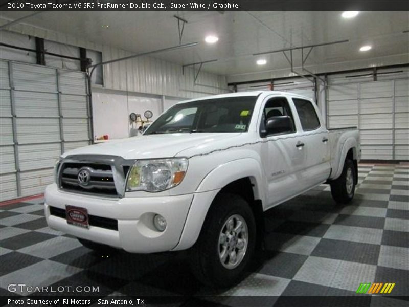 Super White / Graphite 2010 Toyota Tacoma V6 SR5 PreRunner Double Cab