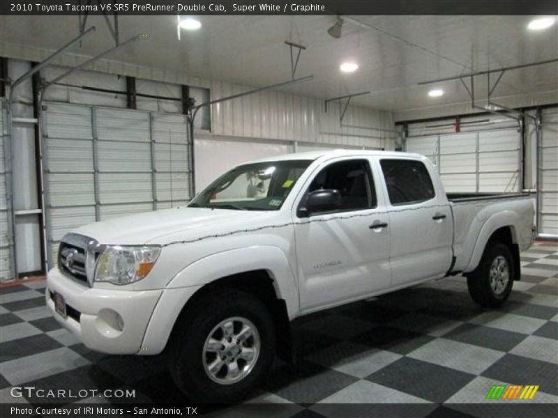 Super White / Graphite 2010 Toyota Tacoma V6 SR5 PreRunner Double Cab
