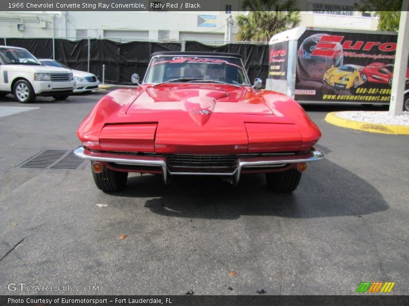 Rally Red / Black 1966 Chevrolet Corvette Sting Ray Convertible