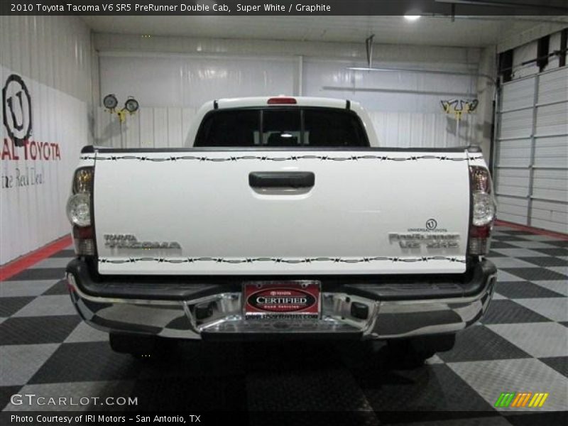 Super White / Graphite 2010 Toyota Tacoma V6 SR5 PreRunner Double Cab