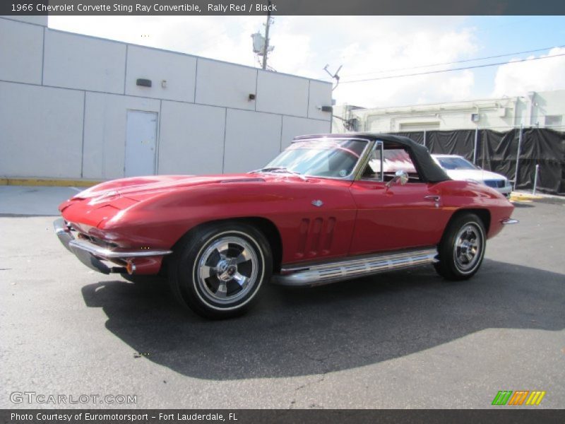 Rally Red / Black 1966 Chevrolet Corvette Sting Ray Convertible