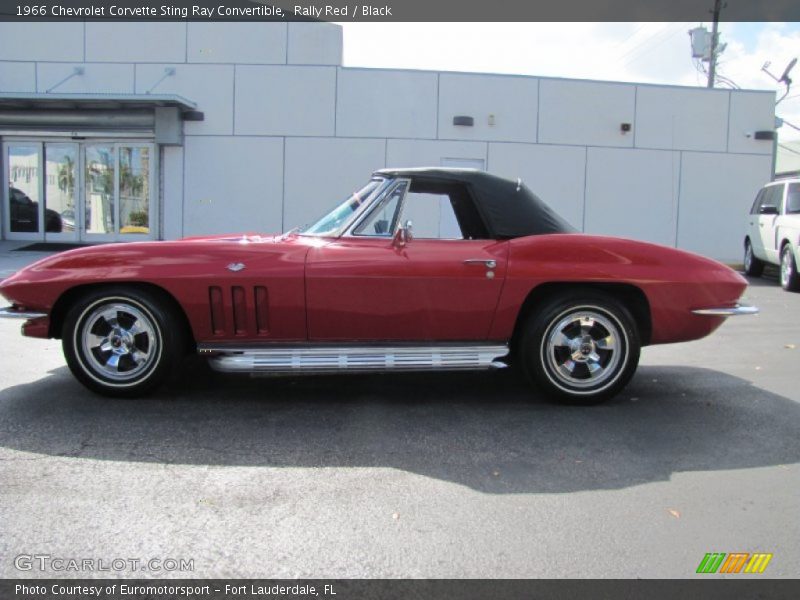 Rally Red / Black 1966 Chevrolet Corvette Sting Ray Convertible