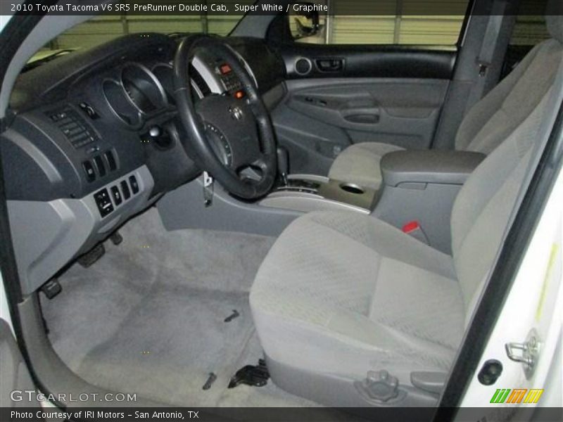 Super White / Graphite 2010 Toyota Tacoma V6 SR5 PreRunner Double Cab