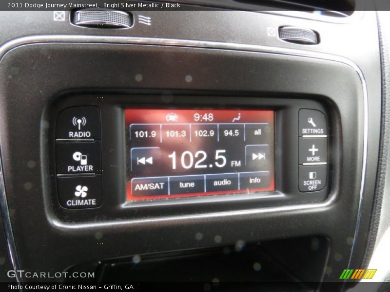 Bright Silver Metallic / Black 2011 Dodge Journey Mainstreet