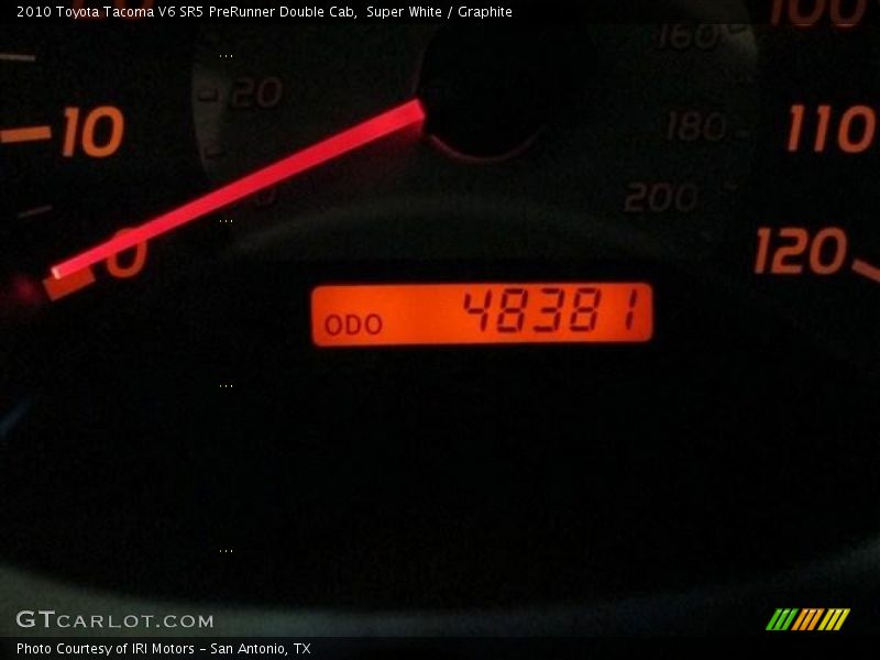 Super White / Graphite 2010 Toyota Tacoma V6 SR5 PreRunner Double Cab