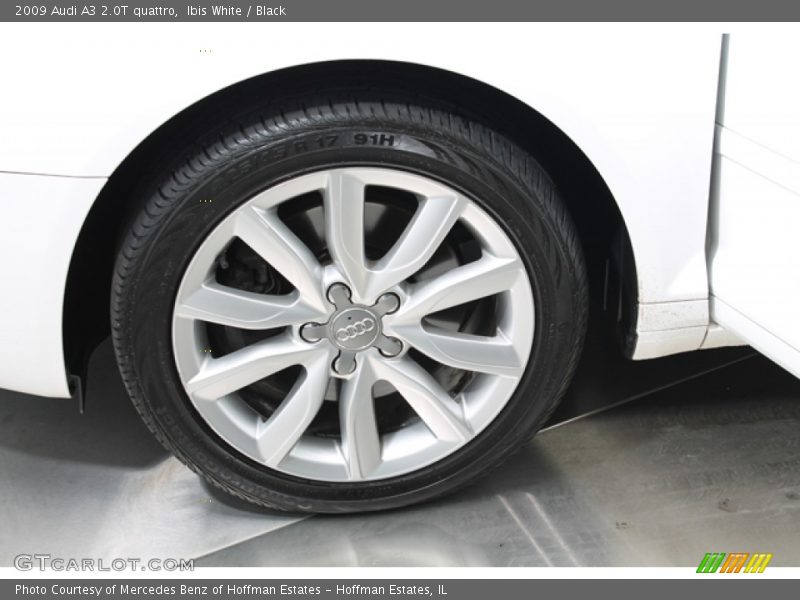 Ibis White / Black 2009 Audi A3 2.0T quattro
