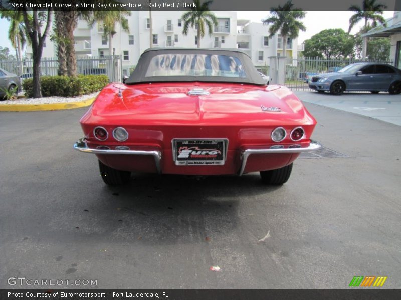 Rally Red / Black 1966 Chevrolet Corvette Sting Ray Convertible